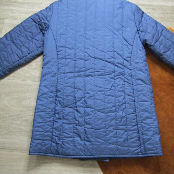 vintage burlington CFW collection puff coat blue with gold button - Picture 11 of 12